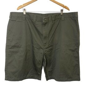 CARHARTT Army Green Flat Front 10in  Bermuda Shorts Sz 50